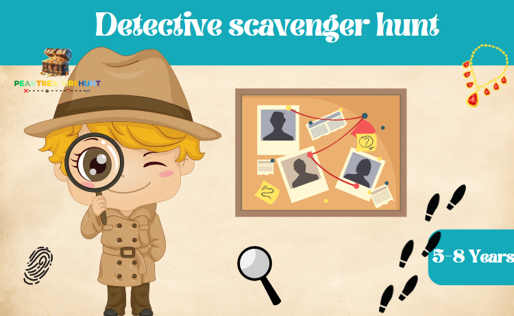 Master detectives in action: scavenger hunt tasks for children to print out