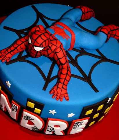 Spiderman-Birthday-Cake