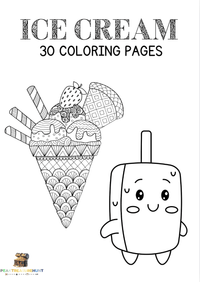 Ice Cream Coloring Pages for Kids