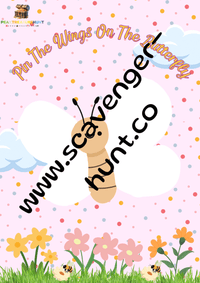 Pin The Wings On The Butterfly Printable Game for Kids