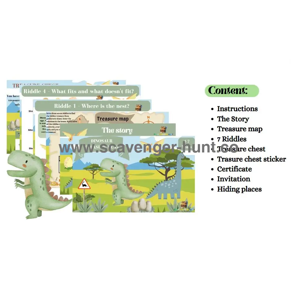 dinosaur-treasure-hunt-scavenger-hunt-printable-peaktreasurehunt for Free Printable Dinosaur Scavenger Hunt Dinosaur Treasure Hunt - Scavenger Hunt Printable-peaktreasurehunt for Free Printable Dinosaur Scavenger Hunt