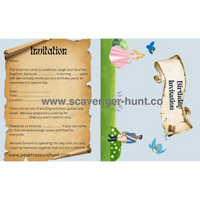 Fairytale Children“s Birthday Invitation Card Template