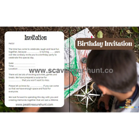 Nature Children“s Birthday Invitation Card Template