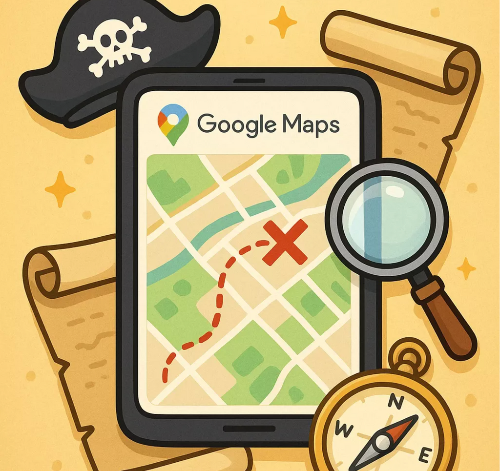 Scavenger Hunt Treasure Map DIY With Google Maps Tutorial
