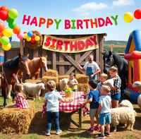 Farm Kids Birthday Party