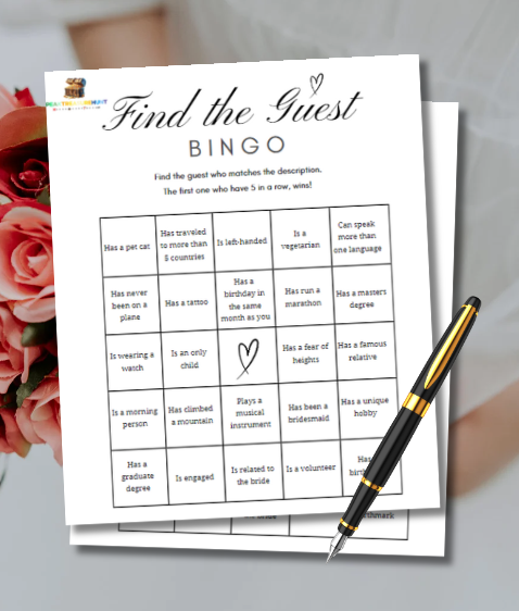 Find The Guest Bridal Shower Game