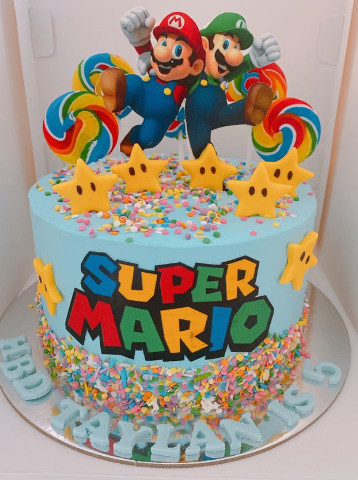 Mario Birthday Cake