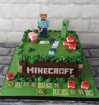 Minecraft-Birthday-Cake