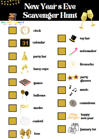 Free- Printable- New -Year´s -Eve- Scavenger -Hunt
