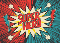 Superhero -Birthday -Invitations