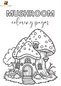 Mushroom Coloring Pages for Kids