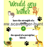 Animal-Would-You-Rather-Questions - 40-Would-You-Rather-Cards-peaktreasurehunt