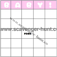 Baby Shower Games - 100 Pink And Blue Bingo Cards