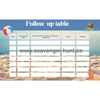 Beach Scavenger Hunt - Printable Treasure Hunt