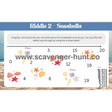 Beach Scavenger Hunt - Printable Treasure Hunt