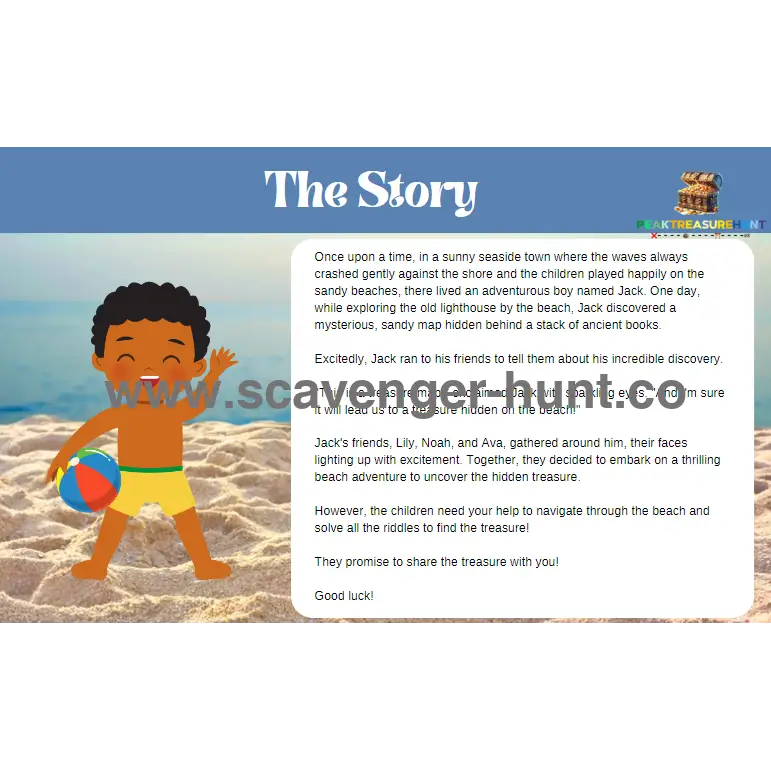 Beach Scavenger Hunt - Printable Treasure Hunt