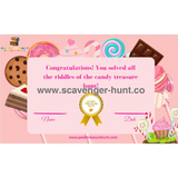 Candy Scavenger Hunt - Printable Treasure Hunt