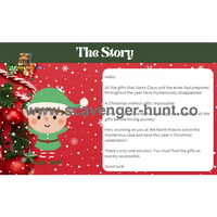 Christmas Scavenger Hunt - Printable Xmas Treasure Hunt PDF