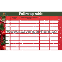 Christmas Scavenger Hunt - Printable Xmas Treasure Hunt PDF