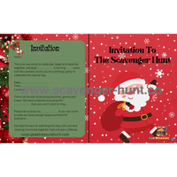 Christmas Scavenger Hunt - Printable Xmas Treasure Hunt PDF