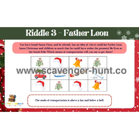 Christmas Scavenger Hunt - Printable Xmas Treasure Hunt PDF