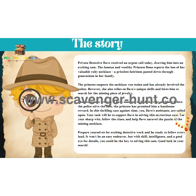 Detective Treasure Hunt – Printable Scavenger Hunt-peaktreasurehunt