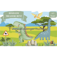 Dinosaur Treasure Hunt - Scavenger Hunt Printable-peaktreasurehunt