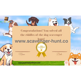 Dog Scavenger Hunt - Printable Treasure Hunt