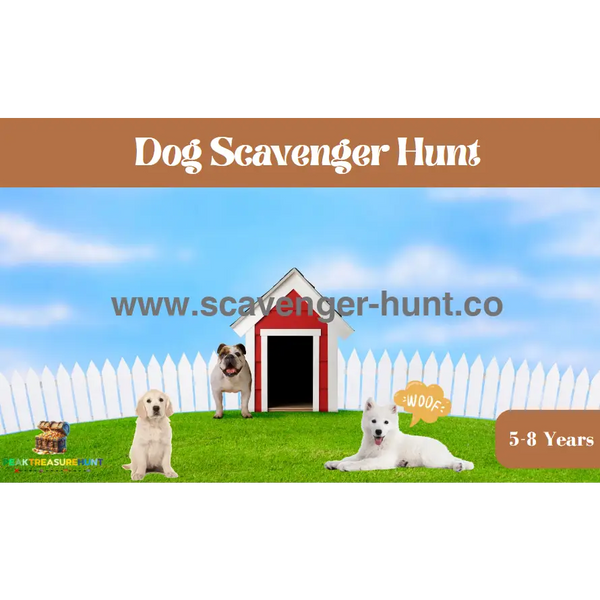 Dog Scavenger Hunt - Printable Treasure Hunt