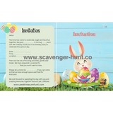 Easter Children´s Birthday Invitation Card Template