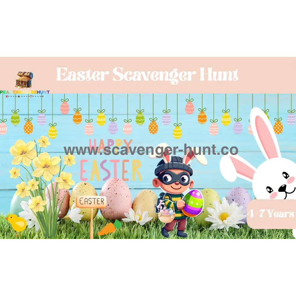 Easter Scavenger Hunt - Printable Treasure Hunt-peaktreasurehunt