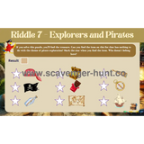 Explorer And Pirate Scavenger Hunt - Printable Treasure Hunt