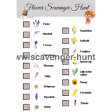 Flower Scavenger Hunt - Free