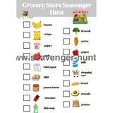 Grocery Store Scavenger Hunt - Free