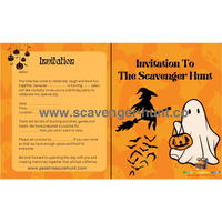 Halloween Scavenger Hunt - Printable Treasure Hunt PDF