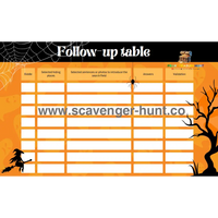 Halloween Scavenger Hunt - Printable Treasure Hunt PDF