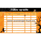 Halloween Scavenger Hunt - Printable Treasure Hunt PDF