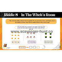 Halloween Scavenger Hunt - Printable Treasure Hunt PDF