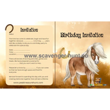 Horse Birthday Invitation Card