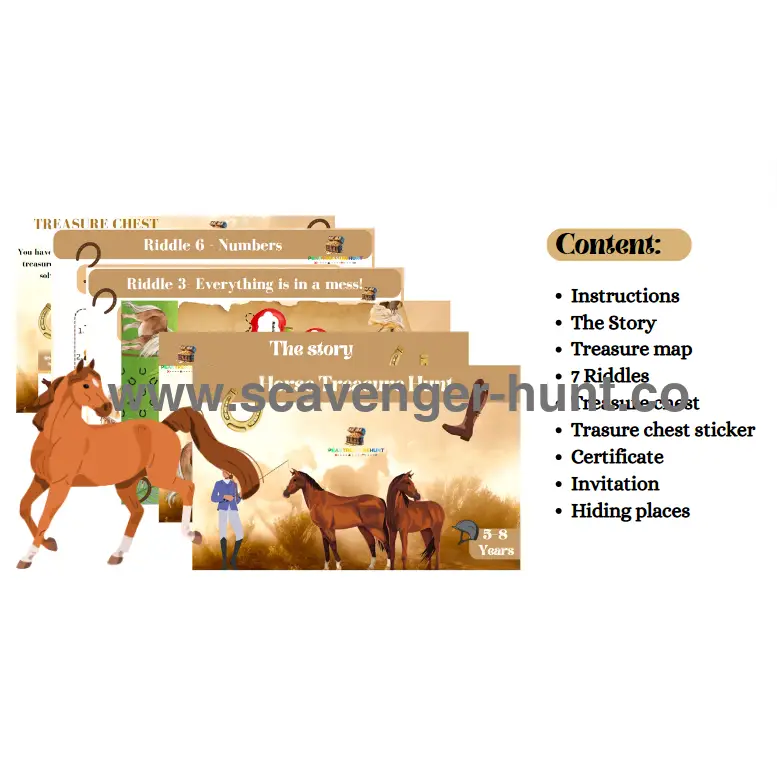 Horse Scavenger Hunt To Print Out-peaktreasurehunt