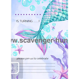 Mermaid Birthday Invitation