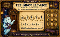 Monster Hotel Scavenger Hunt Printable – Kids Halloween Treasure Hunt PDF (5–9)