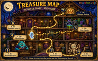 Monster Hotel Scavenger Hunt Printable – Kids Halloween Treasure Hunt PDF (5–9)