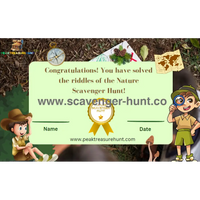 Nature Scavenger Hunt - Printable PDF for Kids Aged 5-8