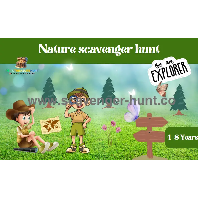 Nature And Forest Scavenger Hunt - Printable Treasure Hunt-peaktreasurehunt