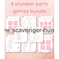 Pajama -Party -Games -Bundle-Peaktreasurehunt