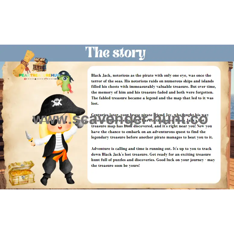 Pirate Treasure Hunt - Printable Scavenger Hunt (4-7 Years ...