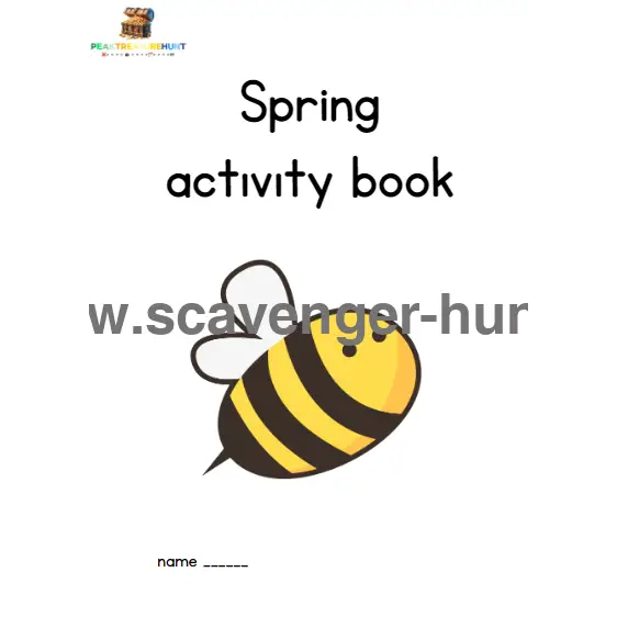 Free -Printable -Spring -Activity -Book-Peaktreasurehunt