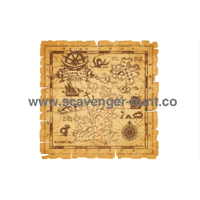 Printable Treasure Map - 10 Treasure Maps-peaktreasurehunt β Scavenger Hunt