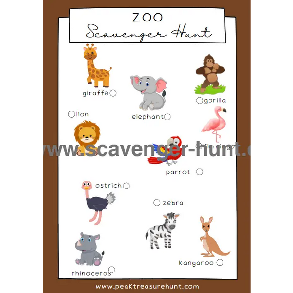 Printable Zoo Scavenger Hunt printable-zoo-scavenger-hunt